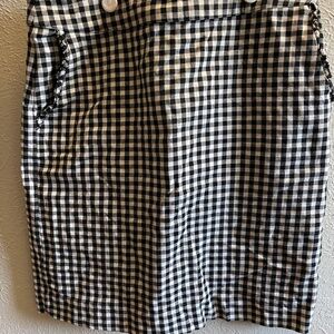 COURT & ROWE Checkered Black and White Skirt